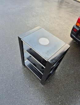 HiFi-Regal 65 x 45 x 82cm Schrank Metall Glas für Stereoanlage - Essen