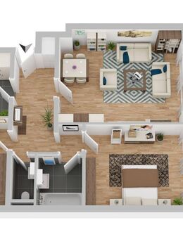Helle 3-Zimmer-Wohnung mit Balkon/Loggia und traumhaftem Blick ins Grüne – modern geschnitten und einladend! - Darmstadt