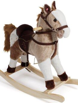CHIC2000 Schaukelpferd Braun mit weißen Flecken