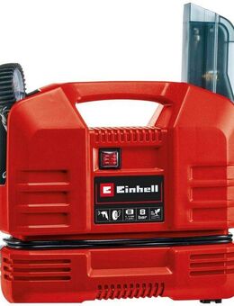Einhell Koffer-Kompressor TC-AC 190 OF Set, 1100 W, max. 8 bar, Set, 4-tlg., inkl. Koffer für universelle Aufbewahrung von Werkzeug und Zubehör