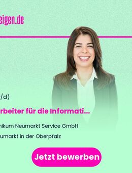 Mitarbeiter (m/w/d) für die Information - Neumarkt (Oberpfalz)