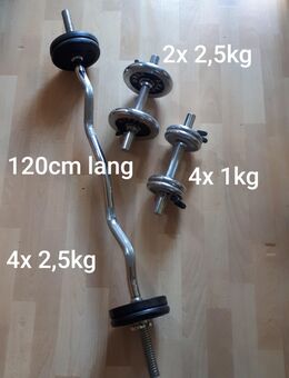 Hantelstangen-Set: SZ-Stange, 2x Kurzhantel mit Gewichten ab 15€ - München