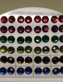 Ohrstecker mit Glitzer-Stein 6 verschiedene Farben 24 Paar NEU in 63322