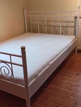 Doppelbett 1,40x2,00 m Metallrahmen incl Lattenrost u.Matratze - Nettersheim