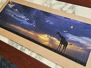 i03) 2x gelegtes Panorama Puzzle 1000 Sunset 29471 - Edition von Humboldt - Giraffe - Garbsen