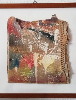 Kunstwerk im Holzrahmen - Müllheim Zentrum
