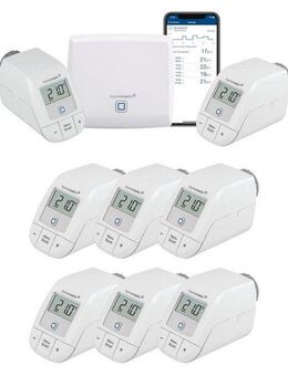 Homematic IP Heizkörperthermostat Bundle Starter Set Heizen + 6x Heizkörperthermostat basic, Access Point + 8 x Homematic IP Heizkörperthermostat - basic