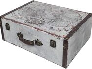 HMF Schatztruhe Vintage Koffer aus Holz Weltkarte 38cm #VKO101-38 - Birkenfeld (Baden-Württemberg)
