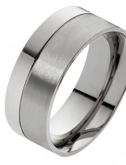 Herrenring Titanring HT082 gratis Gravur ohne Stein - Aholming