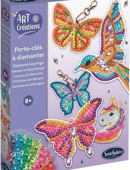 SentoSphere Kreativset Bastelset Strassstein-Schlüsselanhänger