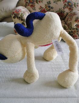 Out of the Plue-Plüsch-Grinse-Katze,mit Drahtversteifung,veränderbar,ca. 30 cm - Linnich
