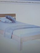 Massiv-Holzbett 120x200Buche komplett m.Lattenrist und Matratze in 50858