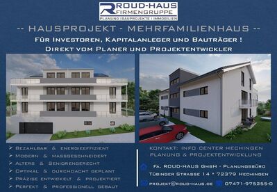 + EXKLUSIVES MEHRFAMILIENHAUS-PROJEKT! +