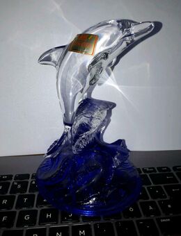 Joska Glasfigur Delfin auf Welle Bodenmais - Frankfurt (Main) Zeilsheim