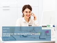 Sekretariat der Bereichsleitung Projekte (m/w/d) - Herten