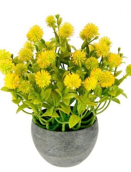 Kunstpflanze Margerite im Topf Korbblüter, I.GE.A., Höhe 23 cm, Künstliche Blumen Blütenbusch Busch Tischdeko Pflanze Kunstblumen Deko