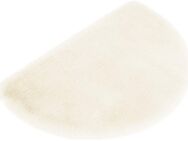 my home Badematte Rabbit Badematten, Badvorleger, Badezimmer Teppich, Höhe 30 mm, rutschhemmend beschichtet, fußbodenheizungsgeeignet, schnell trocknend, strapazierfähig, Polyester, halbrund, Kaninchenfell-Haptik, Badteppich, rechteckig, rund & als...