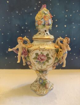 Plaue Schierholz Porzellan Thüringen Vase Blumenvase Prunkvase sehr aufwendig - Grünendeich