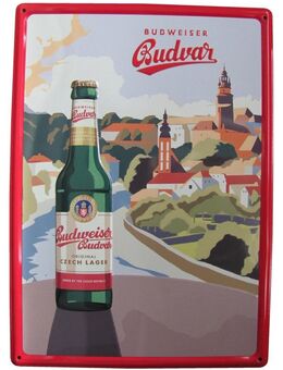 Budweiser Brauerei - Dékuji - Blechschild - Doberschütz