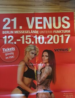 Poster von der 21. Venus Messe 2017 in Berlin - Laatzen
