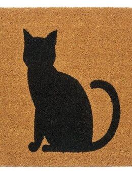 HANSE Home Fußmatte Cat, Türmatte, rechteckig, Höhe: 15 mm, Kokos, Schmutzfangmatte, Outdoor, Rutschfest, Innen, Kokosmatte, Flur