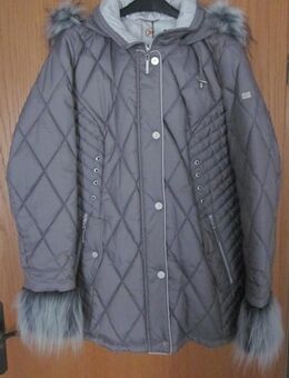 Gr. 46: Übergangs-/Winter-Jacke mit Kapuze, grau, "Kirsten", neu, hoher Neupreis - München