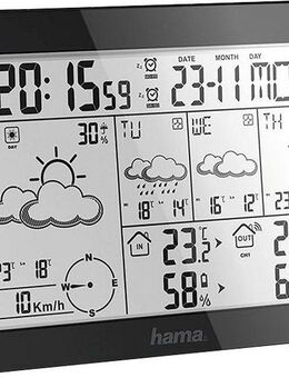 Hama Wettervorhersage-Center "Meteotime", Schwarz Wetterstation Wetterstation