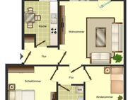 3-Zimmer-Wohnung in Weddinghofen zum August frei, mit Balkon - Bergkamen