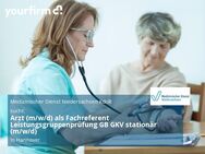 Arzt (m/w/d) als Fachreferent Leistungsgruppenprüfung GB GKV stationär (m/w/d) - Hannover