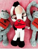 3 x Nici Türwächter / Türhänger "Willkommen" - "Bitte nicht stören" - 2 Nashörner / 1 Kuh in 64521