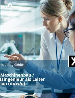 Ingenieur Maschinenbau / Wirtschaftsingenieur als Leiter Konstruktion (m/w/d) - Kempen