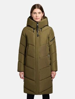 khujo Steppmantel Jange-YM Warmer Wintermantel mit magnetischen Details