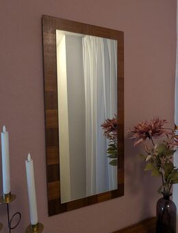 Vintage Wandspiegel | Mid Century | Holzrahmen mit Parquet-Muster - Ginsheim-Gustavsburg