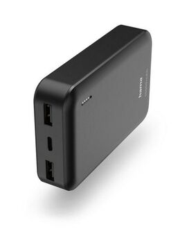 Hama Powerbank 10000mAh, 1x USB-C, 2x USB-A, Anthrazit, akkuschonend Laden Powerbank 10000 mAh