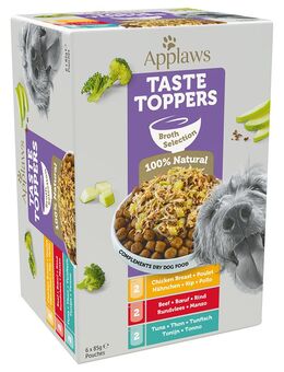 Sparpaket Applaws Taste Toppers 12 x 85 g - Probiermix in Brühe