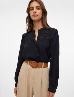 Vero Moda Langarmbluse VMEMMA LS LACE SHIRT WVN GA NOOS