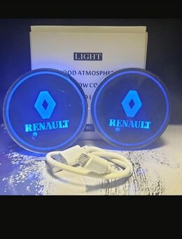 Leuchtende Renault LED-Getränkeuntersetzer - Ambiente für Ihr Auto! - Bürstadt