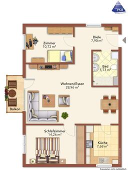 +++ 73 m² / 3,5 Zi. / neues Bad / EBK / kleiner Balkon / TG / urbane Lage: helle ETW in HN-Frb. +++ - Heilbronn