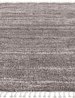 Carpet City Hochflor-Teppich Pulpy 524, rechteckig, Höhe: 30 mm, besonders weich, mit Fransen, Meliert