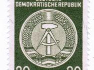 Briefmarke DDR Dienstmarke, 20 Pfennig, Zirkelbogen nach rechts - Sinsheim