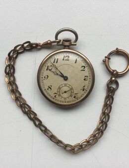 Chronometre Taschenuhr Antik mit Uhrkette Double Vergoldet - Fulda