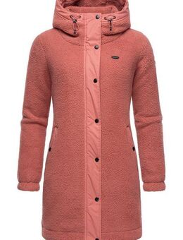 Ragwear Outdoorjacke Cousy flauschige Übergangsjacke mit Teddyfell und Kapuze