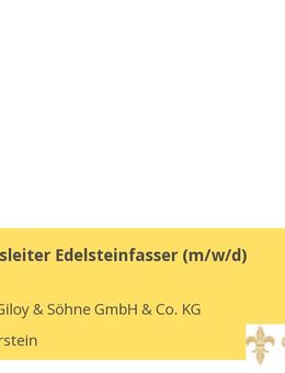 Ausbildungsleiter Edelsteinfasser (m/w/d) - Idar-Oberstein
