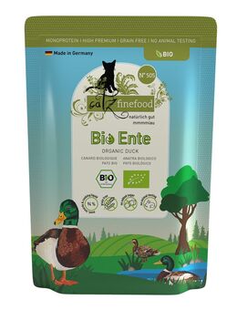 catz finefood Bio 12 x 85 g - No.505 Bio-Ente