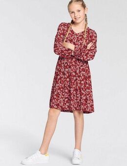 DELMAO Jerseykleid Viskose-Kleid für Mädchen, festliche Anlässe, kniefreie Länge, modisch