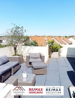 Top Penthaus mit 270 Grad Dachterrassen, 2.5 Zimmer, mit 92qm Wohnfläche im 4. OG mit MEGA Aussicht - Hockenheim