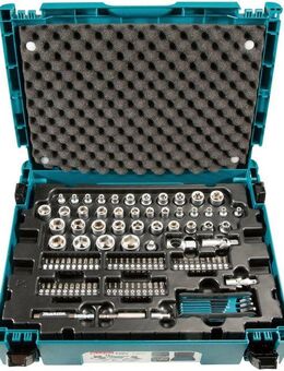 Makita Werkzeugset E-08713, 120-tlg., Handwerk und Zubehör in einem MAKPAC Gr. 1, inkl. Koffer