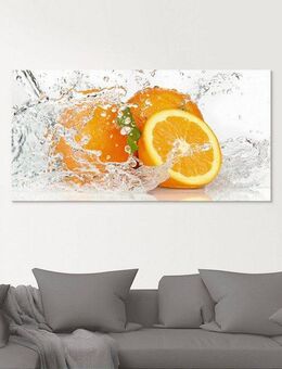 Artland Glasbild Orange mit Spritzwasser, Süßspeisen (1 St), in verschiedenen Größen