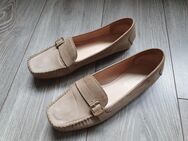 "Esprit" 1968 Damen Slipper/Halbschuhe mit Schnalle Gr.40 Beige Leder **Anschauen** - Köln