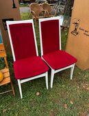Zwei rote Stühle Esszimmer Wohnzimmer Stuhl in 88696